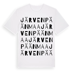Järvenpäänmaa ordlek t-shirt – ekologisk bomull t-shirt från Pinshirt