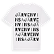 White t-shirt med Järvenvinsa ordlek t-shirt