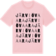 Pink Cotton t-shirt med Järviövaara ordlek t-shirt