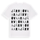 White t-shirt med Järviövaara ordlek t-shirt
