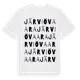 White t-shirt med Järviövaara ordlek t-shirt