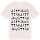 Vintage White t-shirt med Jåttåm ordlek t-shirt