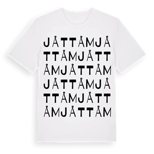 Jåttåm ordlek t-shirt – ekologisk bomull t-shirt från Pinshirt