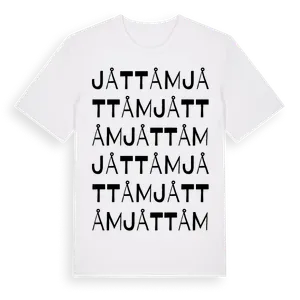 Jåttåm ordlek t-shirt – ekologisk bomull t-shirt från Pinshirt