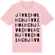 Pink Cotton t-shirt med Jävreholmen ordlek t-shirt