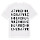 White t-shirt med Jävreholmen ordlek t-shirt