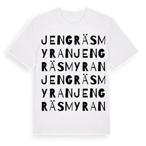 Jengräsmyran ordlek t-shirt – ekologisk bomull t-shirt från Pinshirt