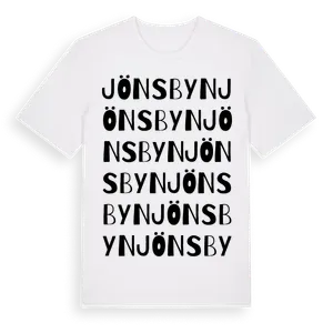 Jönsbyn ordlek t-shirt – ekologisk bomull t-shirt från Pinshirt