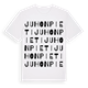White t-shirt med Juhonpieti ordlek t-shirt