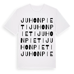 Juhonpieti ordlek t-shirt – ekologisk bomull t-shirt från Pinshirt