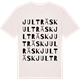 Vintage White t-shirt med Julträsk ordlek t-shirt