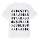 Juoksuvaara ordlek t-shirt