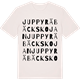 Vintage White t-shirt med Juppyräbäckskojan ordlek t-shirt