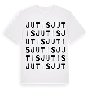 Jutis ordlek t-shirt – ekologisk bomull t-shirt från Pinshirt