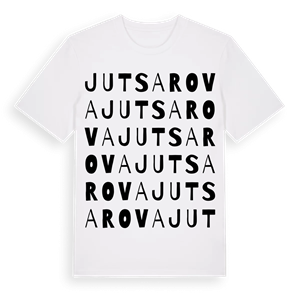 Jutsarova ordlek t-shirt – ekologisk bomull t-shirt från Pinshirt