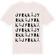 Vintage White t-shirt med Jyrkkä ordlek t-shirt