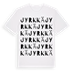 Jyrkkä ordlek t-shirt