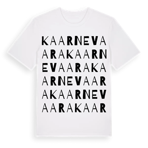 Kaarnevaara ordlek t-shirt – ekologisk bomull t-shirt från Pinshirt