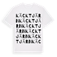 White t-shirt med Käcktjärn ordlek t-shirt