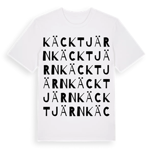 Käcktjärn ordlek t-shirt – ekologisk bomull t-shirt från Pinshirt
