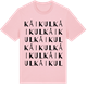 Pink Cotton t-shirt med Kåikul ordlek t-shirt