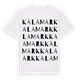 Kalamark ordlek t-shirt