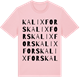 Pink Cotton t-shirt med Kalixfors ordlek t-shirt