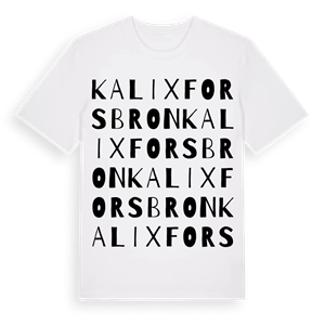 Kalixforsbron ordlek t-shirt – ekologisk bomull t-shirt från Pinshirt