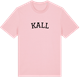 Pink Cotton t-shirt med Kall böjd t-shirt