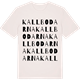 Vintage White t-shirt med Kallbodarna ordlek t-shirt