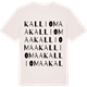 Vintage White t-shirt med Kalliomaa ordlek t-shirt