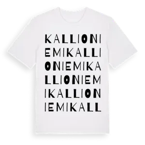 Kallioniemi ordlek t-shirt – ekologisk bomull t-shirt från Pinshirt