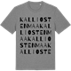 Mid Heather Gray t-shirt med Kalliostenmaa ordlek t-shirt