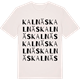 Vintage White t-shirt med Kalnäs ordlek t-shirt