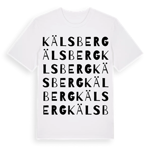 Kälsberg ordlek t-shirt – ekologisk bomull t-shirt från Pinshirt