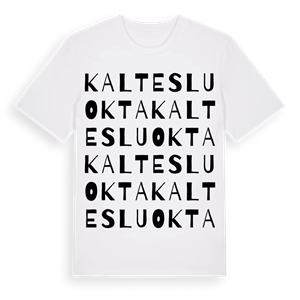 Kaltesluokta ordlek t-shirt – ekologisk bomull t-shirt från Pinshirt