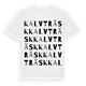 Kalvträsk ordlek t-shirt