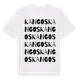 White t-shirt med Kangos ordlek t-shirt