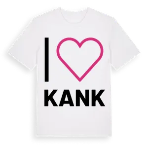 Jag älskar Kank t-shirt stort tryck – ekologisk bomull t-shirt från Pinshirt