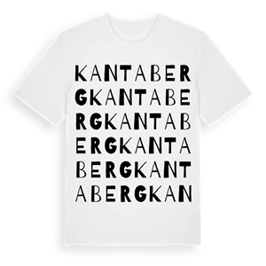 Kantaberg ordlek t-shirt – ekologisk bomull t-shirt från Pinshirt