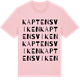 Pink Cotton t-shirt med Kaptensviken ordlek t-shirt