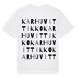 Karhuvittikko ordlek t-shirt – ekologisk bomull t-shirt från Pinshirt