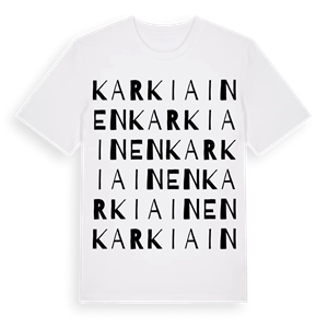 Karkiainen ordlek t-shirt – ekologisk bomull t-shirt från Pinshirt