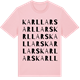 Pink Cotton t-shirt med Karl Lars ordlek t-shirt