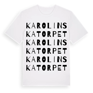 Karolinska torpet ordlek t-shirt – ekologisk bomull t-shirt från Pinshirt