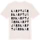 Vintage White t-shirt med Karptjärn ordlek t-shirt