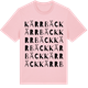 Pink Cotton t-shirt med Kärrbäck ordlek t-shirt