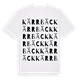 White t-shirt med Kärrbäck ordlek t-shirt