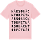 Pink Cotton t-shirt med Kårsobäcktorpet ordlek t-shirt