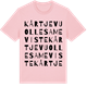 Pink Cotton t-shirt med Kårtjevuolle sameviste ordlek t-shirt